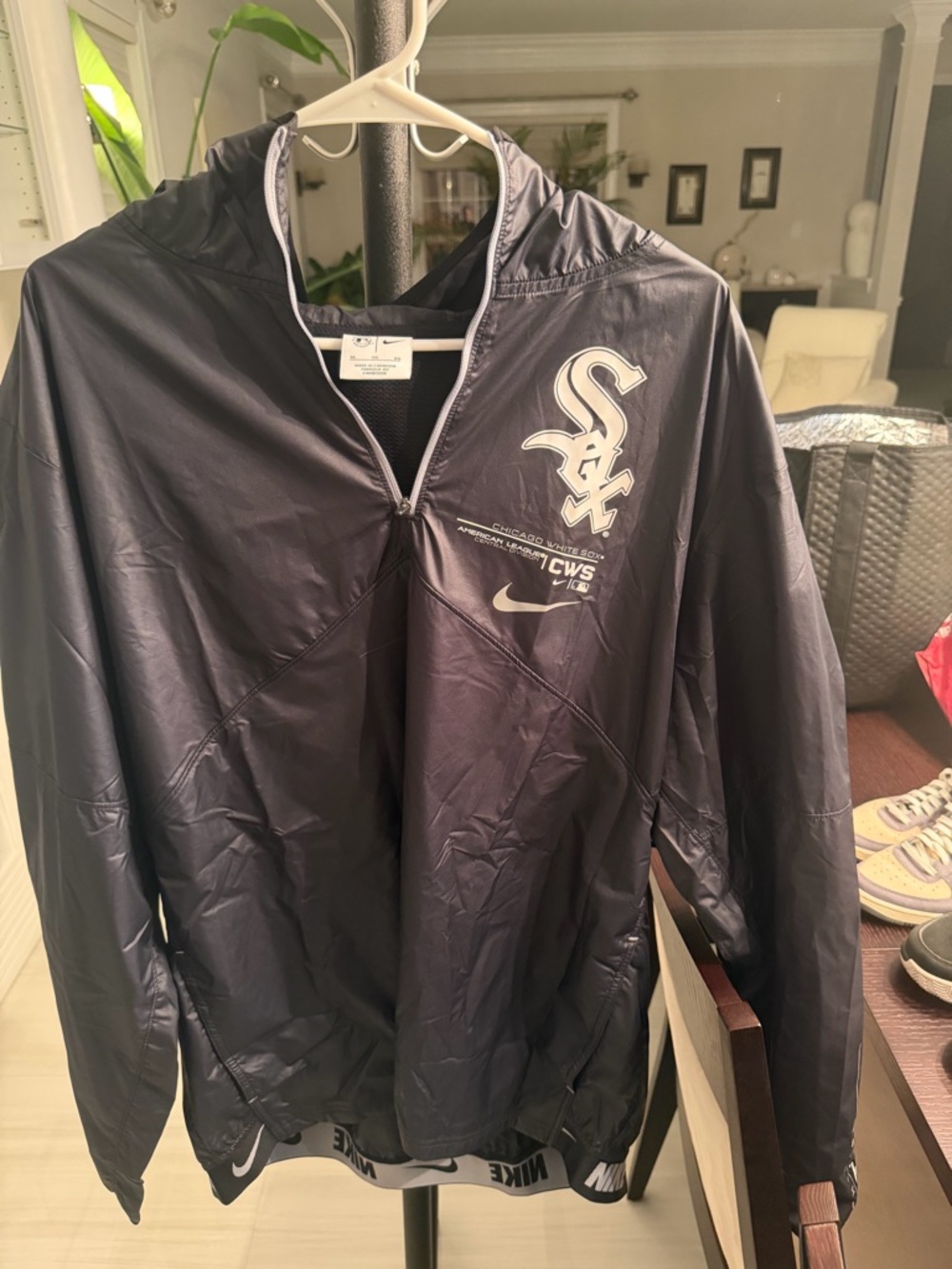 Nike Black and White Pullover Jacket with Tag - Picture 1 of 5
